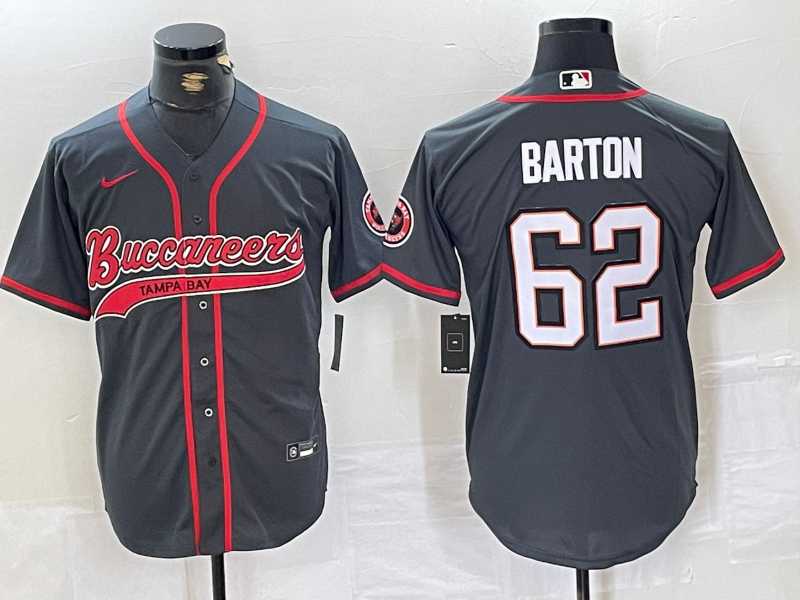 Men%27s Tampa Bay Buccaneers #62 Graham Barton Grey Cool Base Stitched Baseball Jersey->tampa bay buccaneers->NFL Jersey